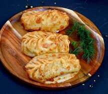 Манты жареные с бараниной 