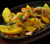 Курица-картофель