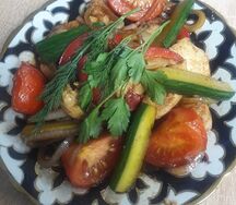 Курица с овощами