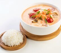Том ям с креветкой (острый)