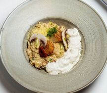Ризотто с морскими гребешками