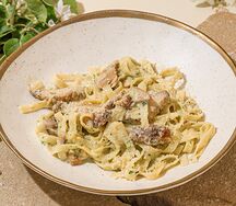 С курицей и белыми грибами
