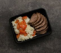 Ростбиф с рисом и перцем