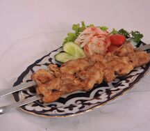 Шашлык из куриного филе