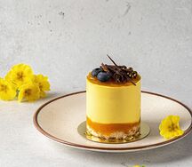 Пирожное маракуйя-йогурт