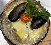 Жюльен с морепродуктами