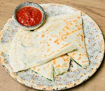 Кутабы с зеленью и сыром   