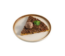 Блин с клубникой и мороженым