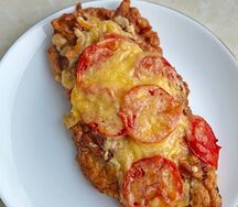 Куриная отбивная с сыром