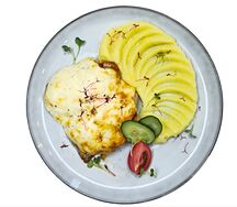 Курица отбивная с овощами