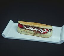 Хот-дог с мясом