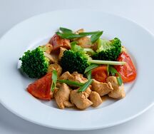 Курица с овощами