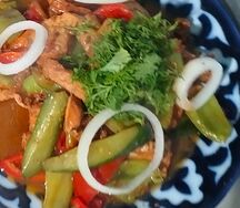 Курицы с овощами