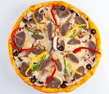 Пицца с говяжьим языком