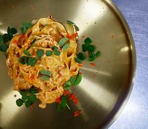 Фетучини с камчатским крабом