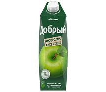 Сок Добрый яблочный 1л