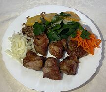 Шашлык из cвинoй шеи 