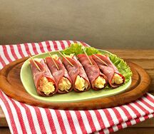 Рулетики с ветчиной и сыром