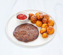 Бифштекс с мини-картофелем