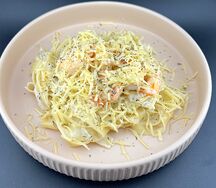 Феттуччине с креветками