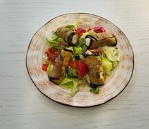 Микс салата из баклажан