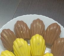 Мадлен кофейный с апельсином в темном шоколаде