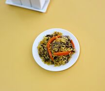 Плов с грибами
