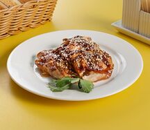 Курица под соусом барбекю