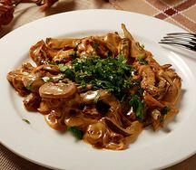 Курица со сливками