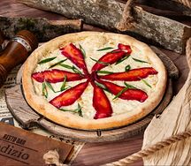 Пицца гравлакс и Cream Cheese