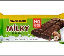 Молочный шоколад без сахара Snaq Fabriq Milk с шоколадно ореховой пастой 