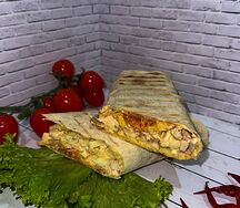 Шаурма с курицей на углях