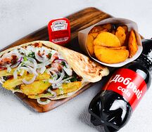 Комбо Гирос с говядиной и по-деревенски