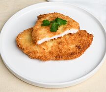 Шницель с ветчиной
