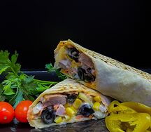 Фахитос со свининой в лаваше