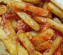 Картофель фри с чесноком и перцем