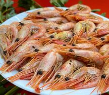 Креветки отварные
