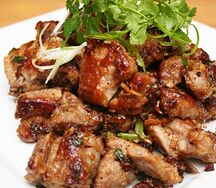Шашлык из cвинoй почечной мякоти