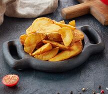 Картофельные дольки из печи