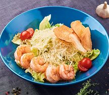 Салат Цезарь с креветкой